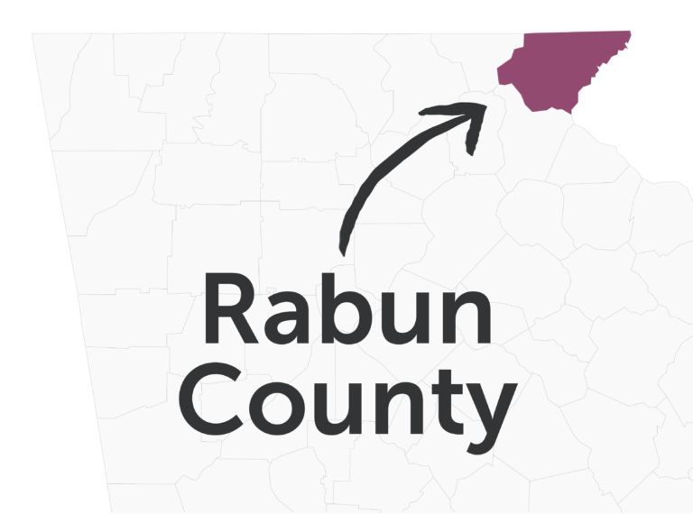 Rabun County GA Map